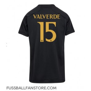 Real Madrid Federico Valverde #15 Replik 3rd trikot Damen 2023-24 Kurzarm
